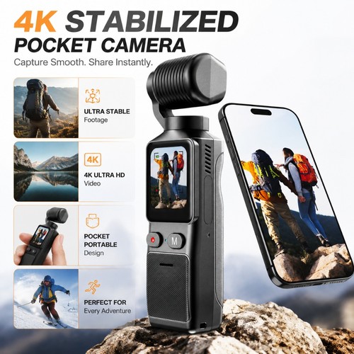 Pocket gimbal camera 180 - pocket,